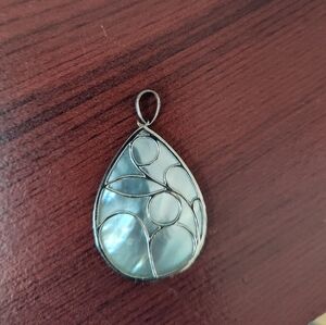 Ethereal Tear-Drop Pendant Reflective